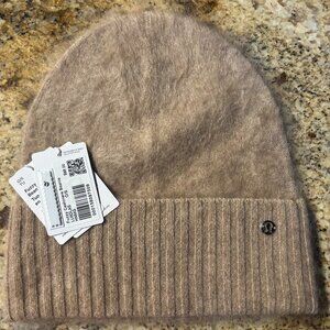 Lululemon Athletica Fuzzy Cashmere Beanie Heathered Nutmeg NWT NEW